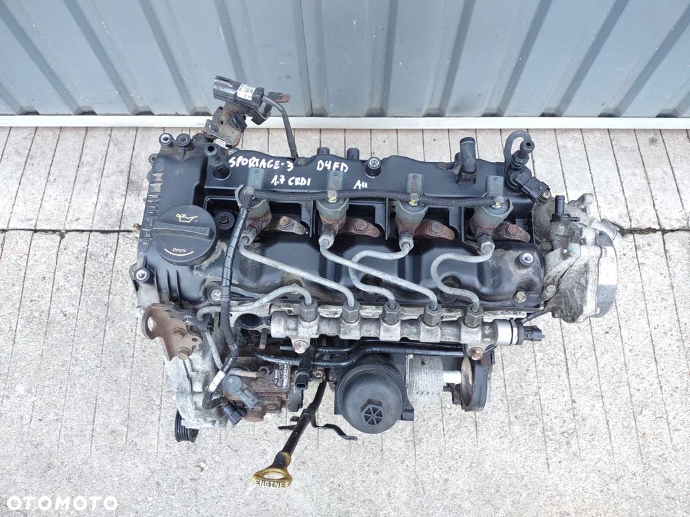 SILNIK D4FD EURO 5 POMPA WTRYSKOWA WTRYSKIWACZE HYUNDAI I40 IX35 KIA SPORTAGE III CARENS 2013r. 1.7CRDI 163 TYŚ KM ORYGINAŁ SPRAWNY - 2