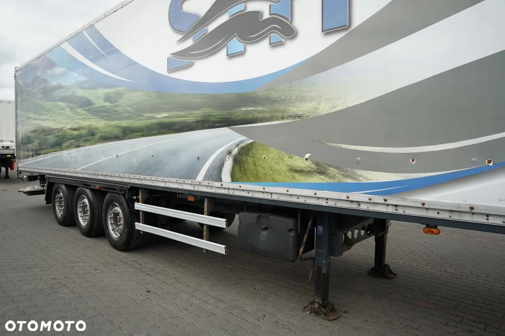 LeciTrailer KONTENER / WINDA PALFINGER 2 500 KG / OŚ PODNOSZONA  / SAF / MOCNA PODŁOGA / ROLETA - 9