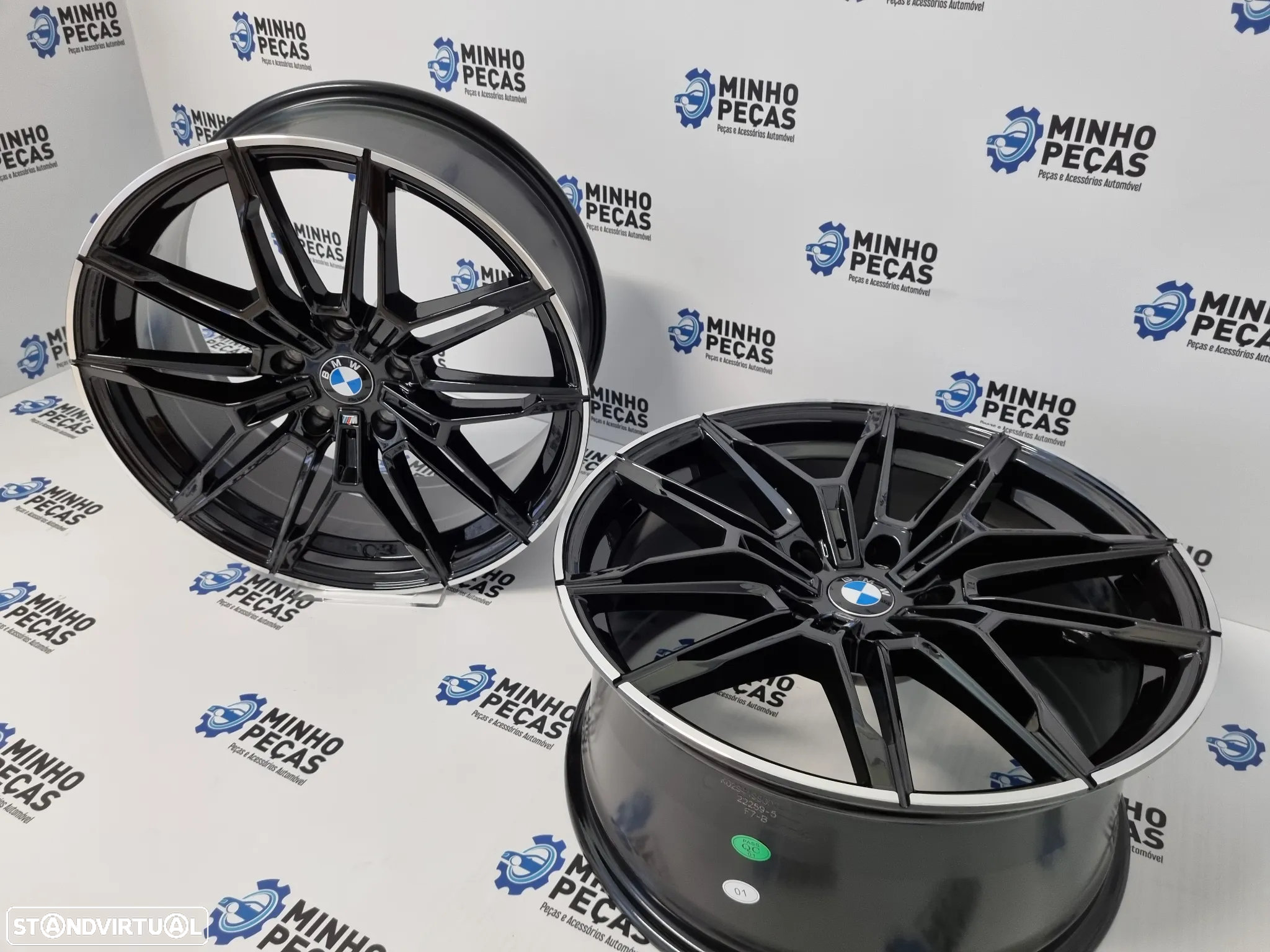 Jantes BMW G20 M3 em 18 Preto Brilho Lip Polido - 5