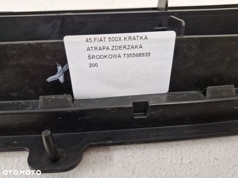 FIAT 500X 500 X KRATKA ATRAPA ZDERZAKA PRZÓD PRZEDNIA ŚRODKOWA 735568935 - 8
