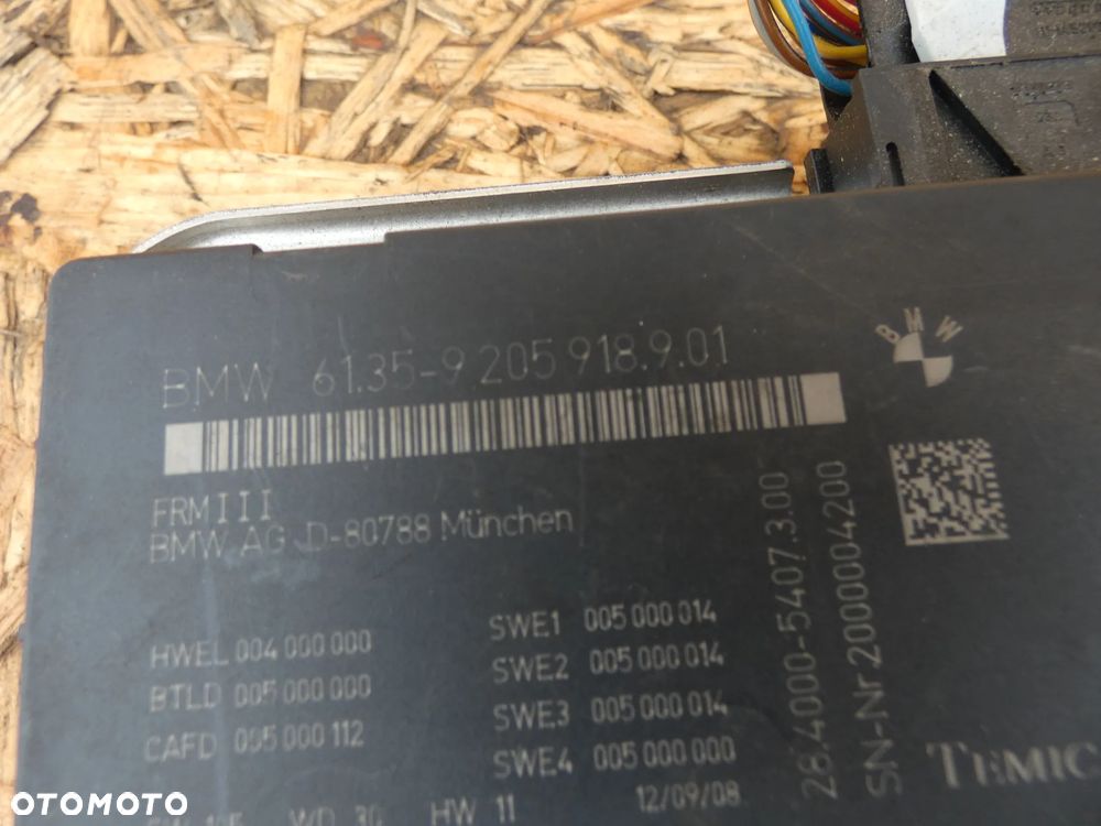 BMW F01 F10 F07  MODUŁ  ŚWIATEŁ  9205918 - 2