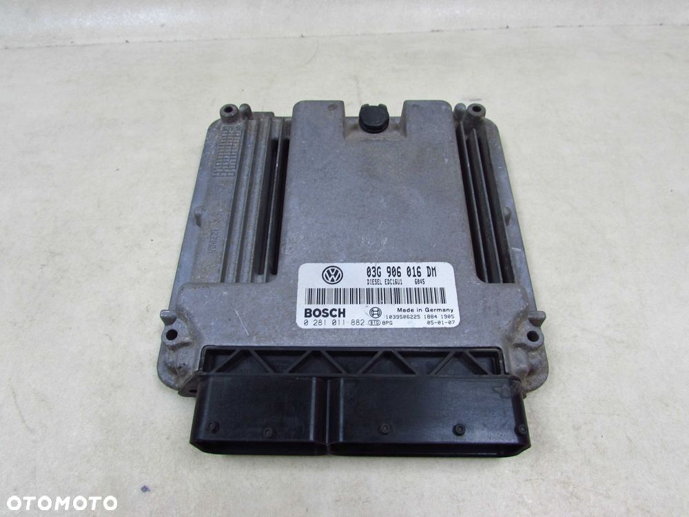 VW AUDI SEAT SKODA 1.9 TDI KOMPUTER STEROWNIK SILNIKA 03G906016DM 0281011882 - 1