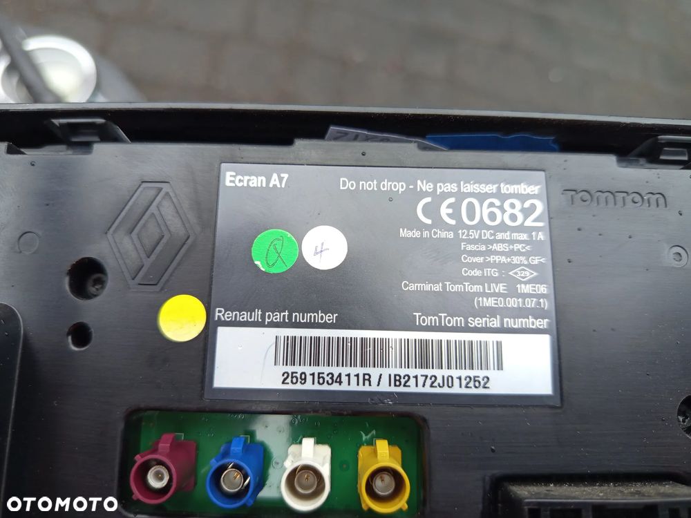 RENAULT MEGANE III 08-16r - EKRAN WYŚWIETLACZ RADIA NAWIGACJI 259153411R - 3