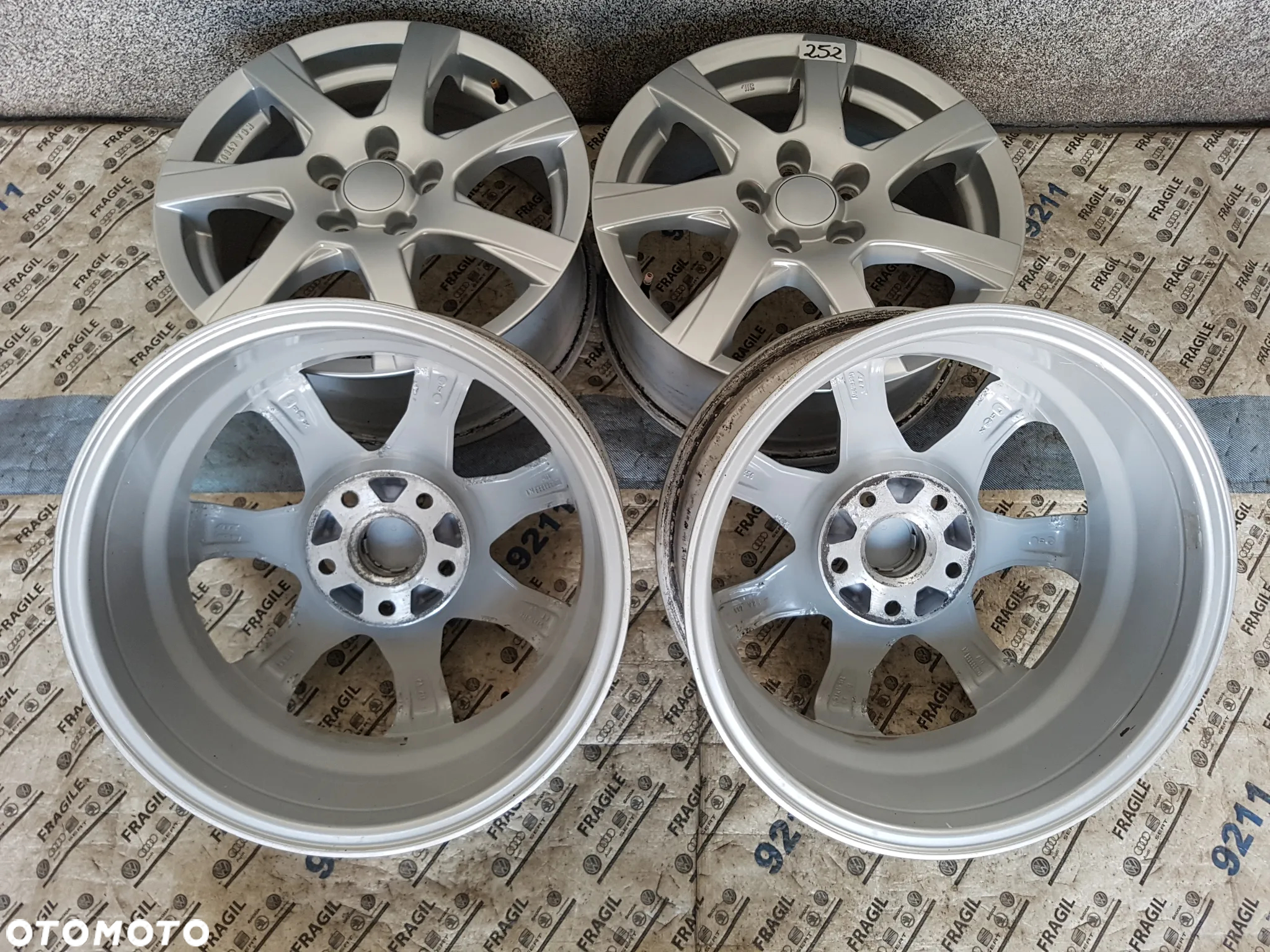 FELGI ALU VW GOLF V VI VII TOURAN T-ROC CADDY SKODA OCTAVIA 5x112 6,5JX16 ET50 - 19