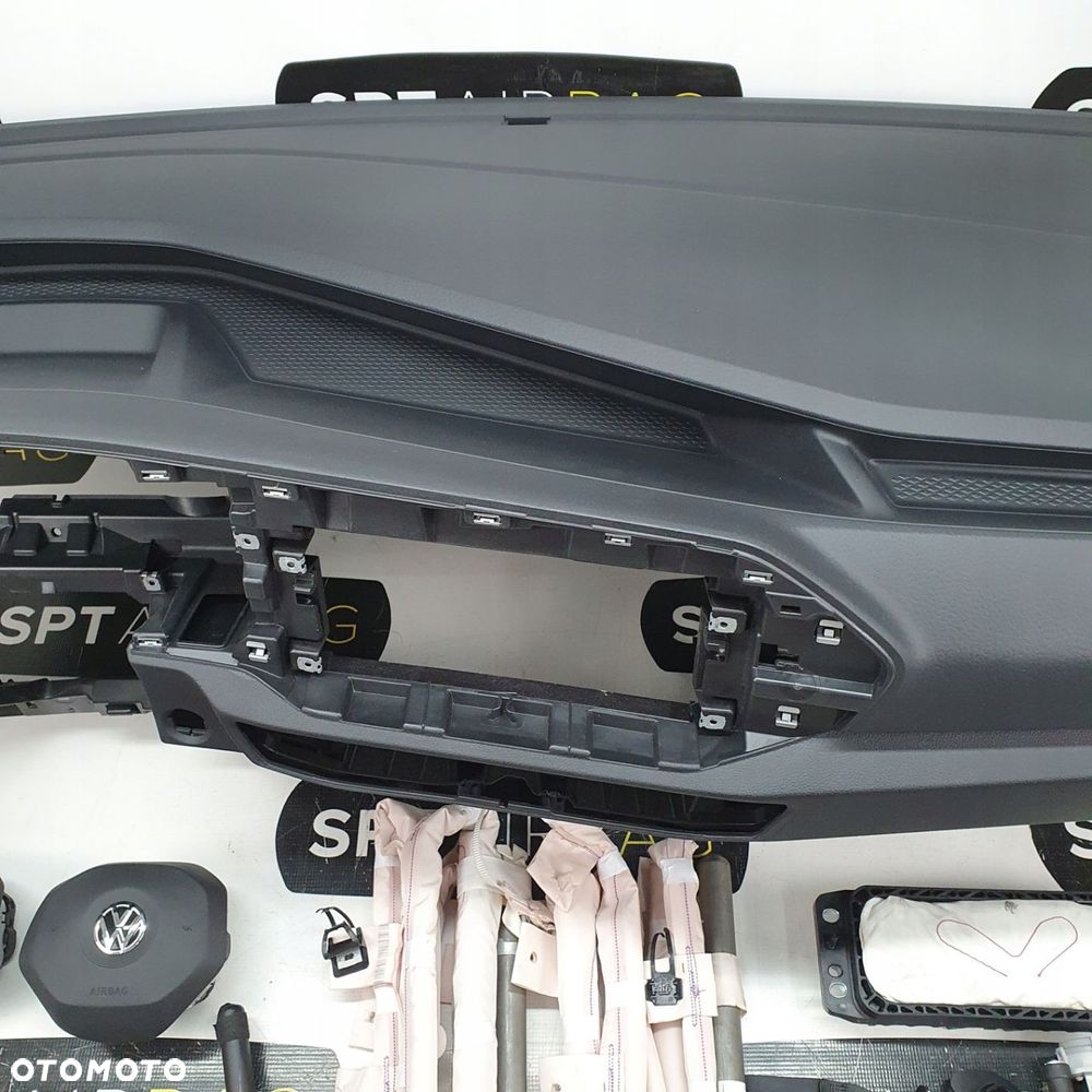 VW CADDY 2K7 DESKA ROZDZIELCZA KONSOLA KOKPIT PULPIT PODUSZKI AIRBAG AIR BAG PASY KIT SET - 3