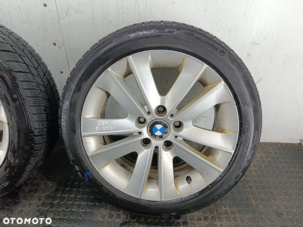 FELGI ALUMINIOWE KOMPLET 17 Z OPONAMI BMW 1 E87 6775621  205/50R17 5x120 - 13