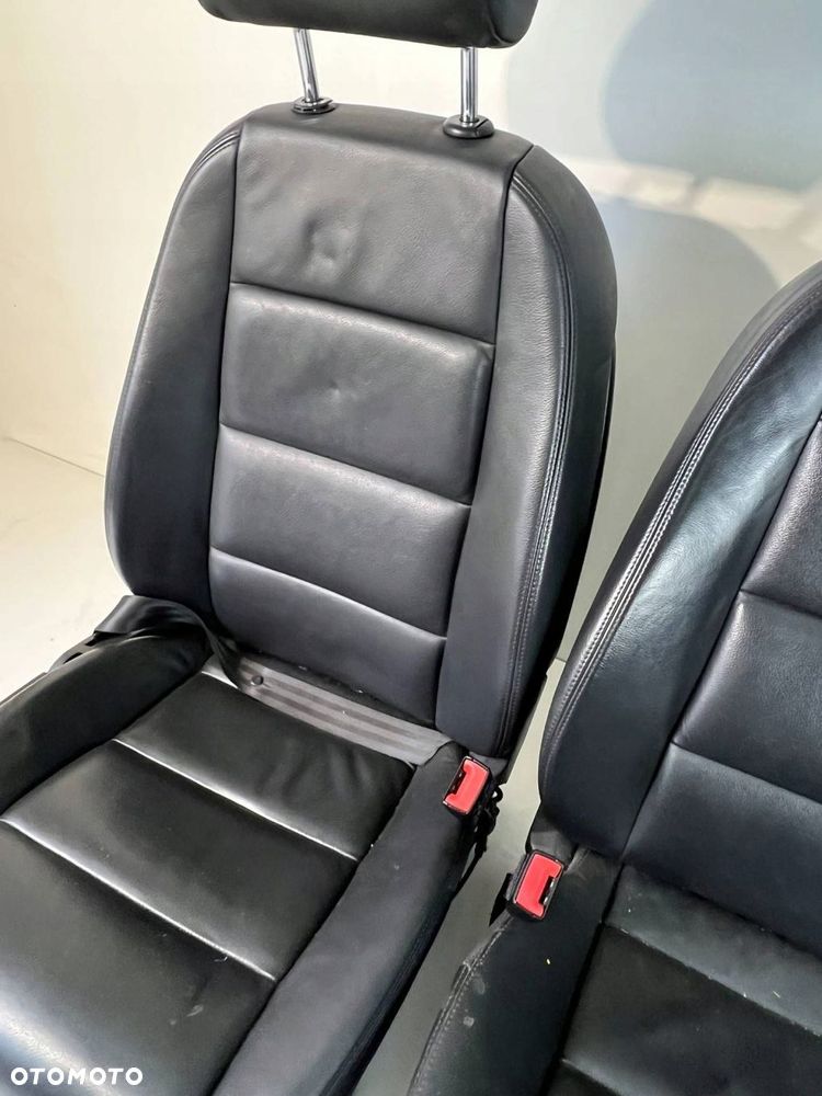 Fotele / Kanapa / Komplet CZARNA SKÓRA GRZANE Audi A6 S6 C6 4F 2010 - 7