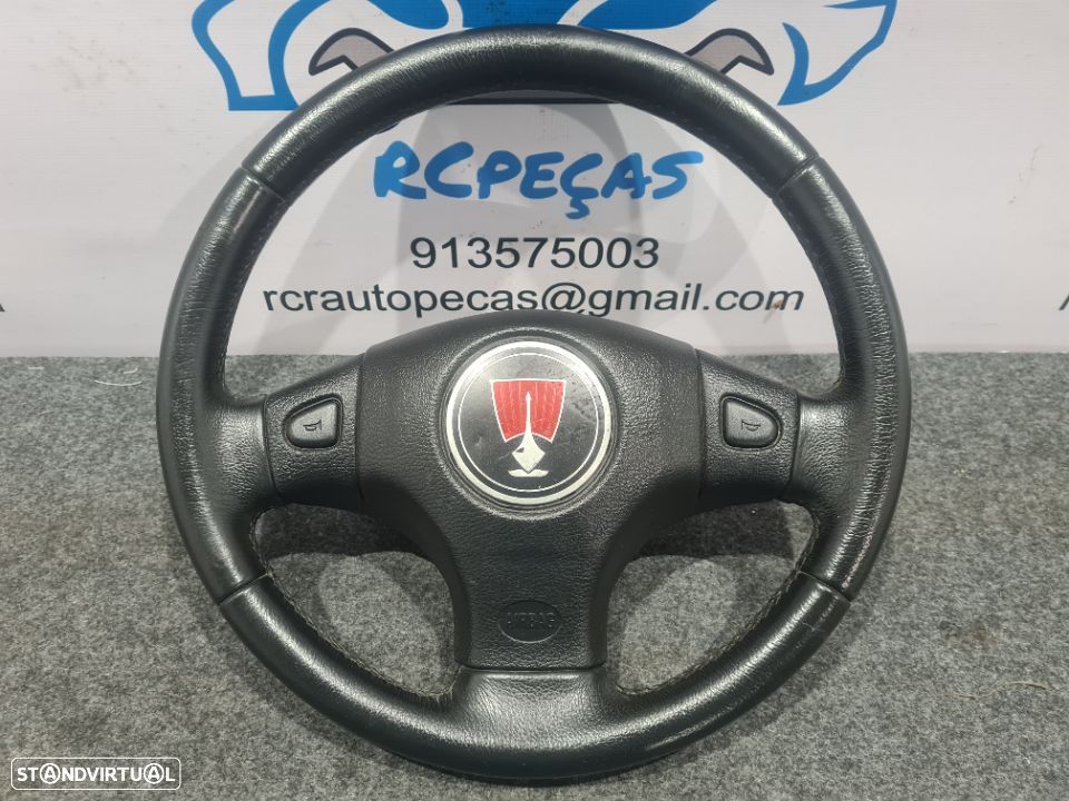 VOLANTE GUIADOR COMPLETO ROVER MG 45 CTD0263XXX 25 414 200 PELE AIRBAG - 1