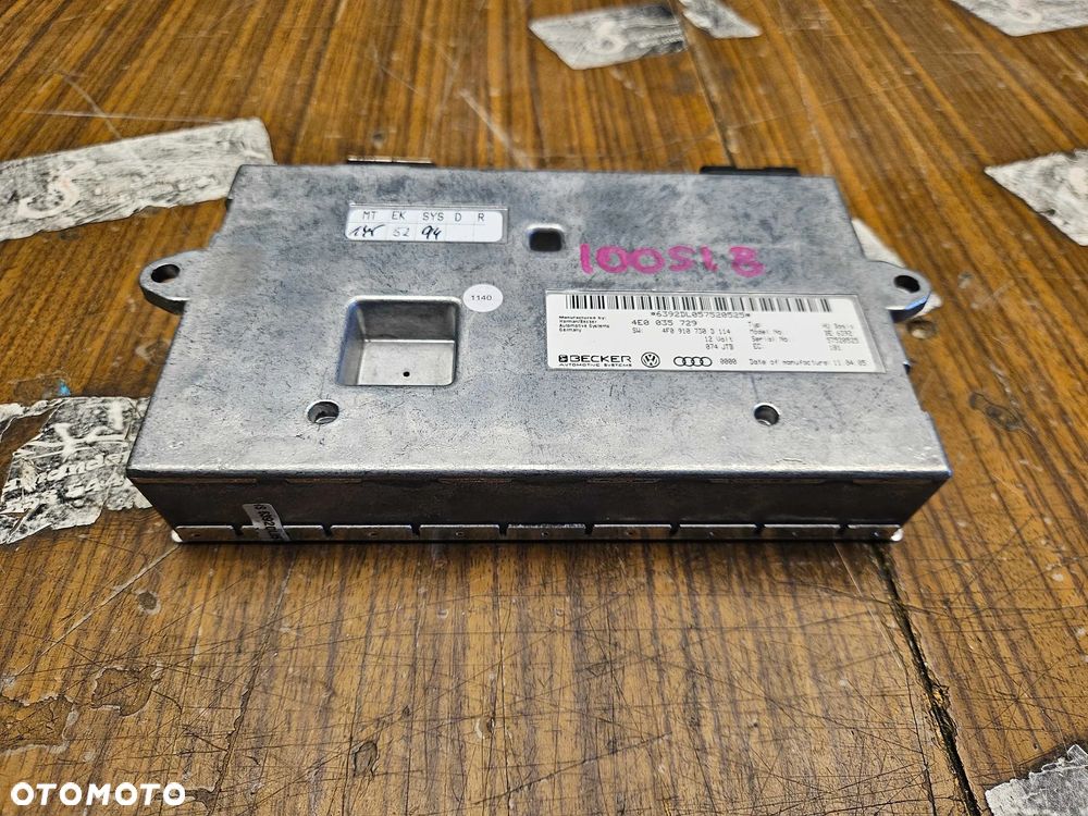 Modul 4E0035729 4F0910730D Sterownik Komputer MMI Interface Radio Navi Nawigacji Audi A6 C6 A8 D3 - 3