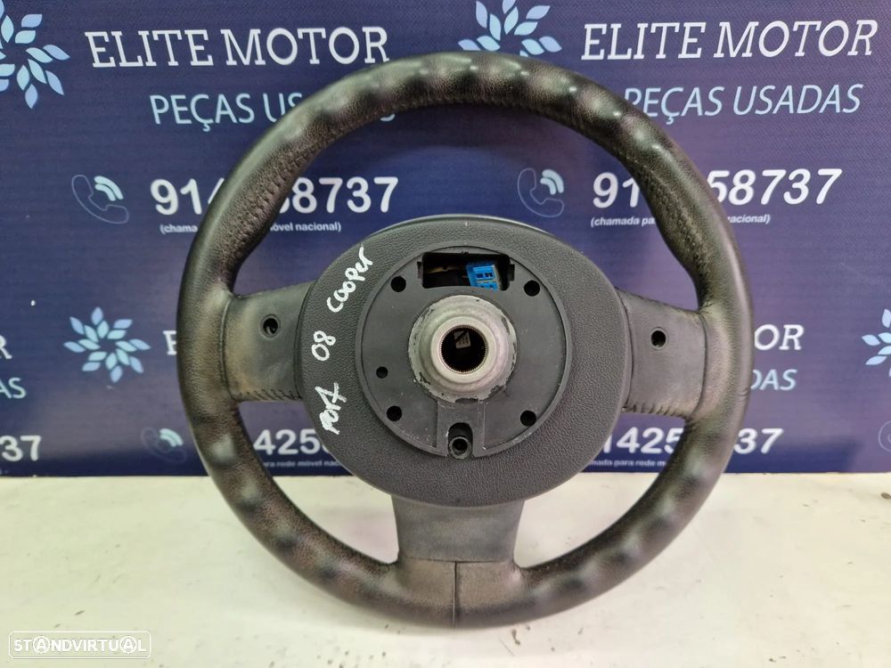 Volante pele usado MINI ONE COOPER R56 R55 R57 AIRBAG - 5