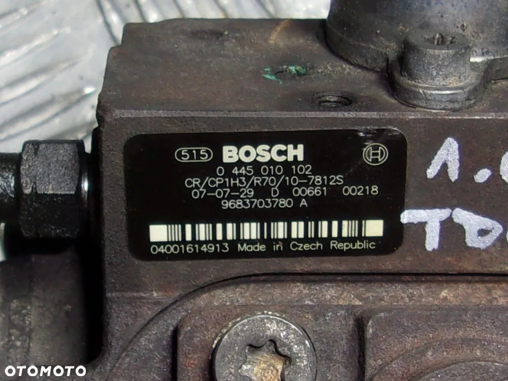 Citroen Berlingo C2 C3 I II C4 I C5 II III Jumpy II Nemo pompa wtryskowa 1.4 1.6 HDI - 4