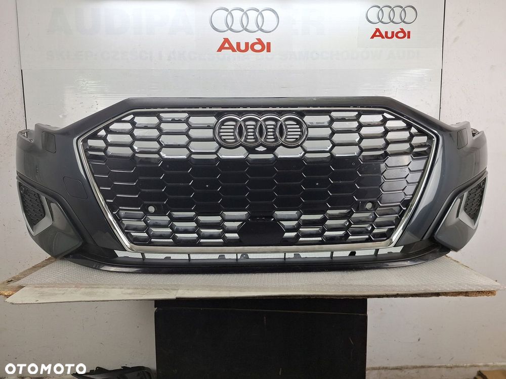 ZDERZAK AUDI A3 IV 8Y 8Y0 2018-2024 PRZED LIFTEM GRILL ATRAPA OE ASO 6XPDC - 1