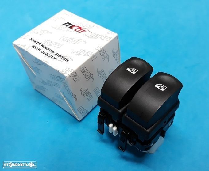 Comando dos vidros Renault Clio III, Modus, Twingo (ficha branca)  NOVO - 1