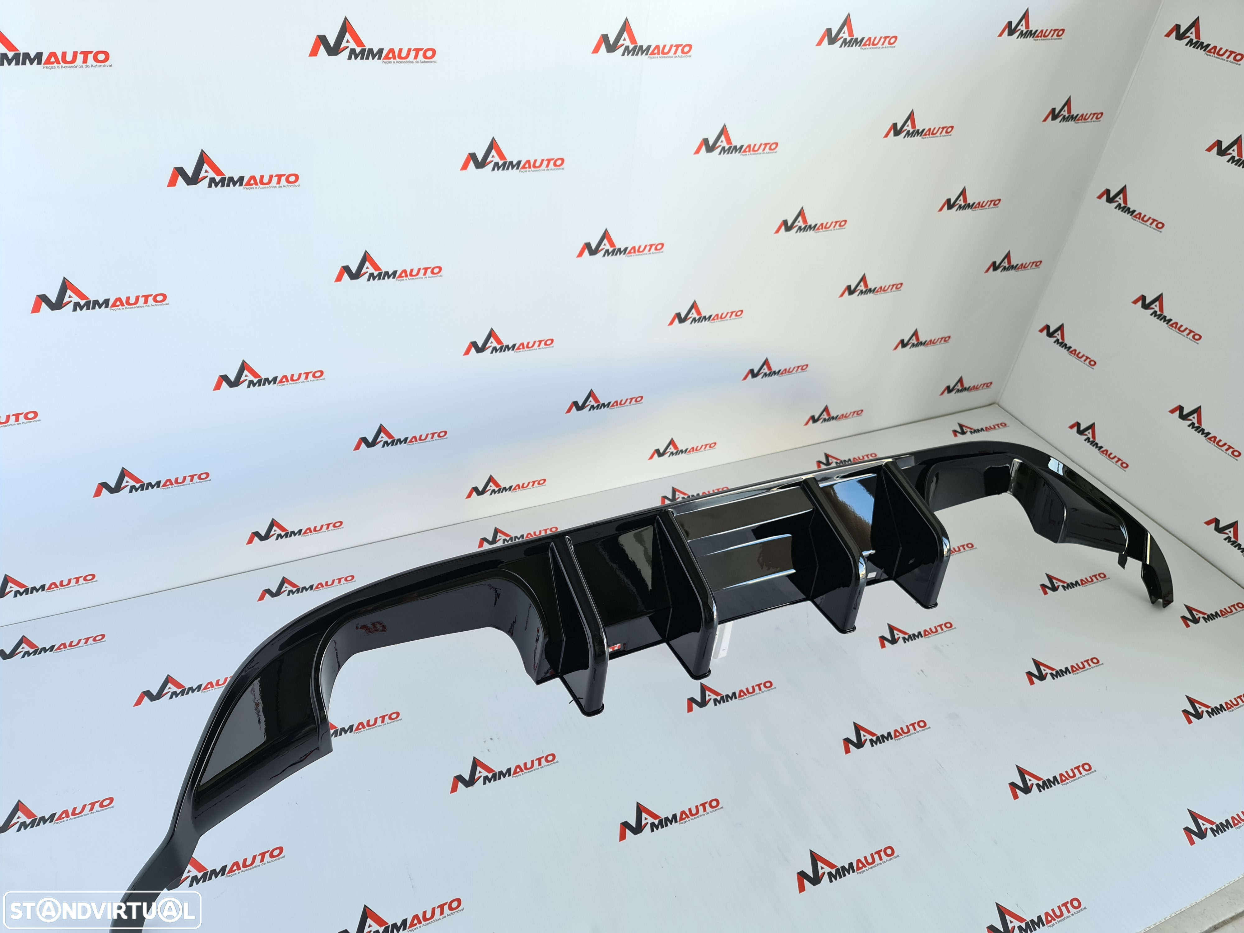 Difusor Traseiro Golf 7 Facelift Look R Preto Brilho - 2