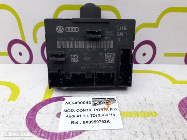 Módulo de Controlo Portas Audi A1 1.4 TDi 90Cv de 2014 - Ref: 8X0959792K - NO490043