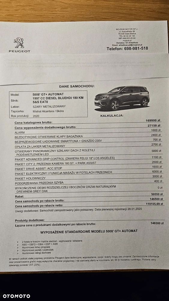 Peugeot 5008 BlueHDi 180 EAT8 GT Pack - 25