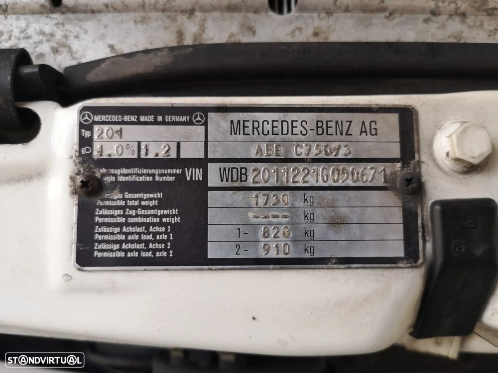 Mercedes-Benz W201 (1982-1993) 190 D 2.0 - 19