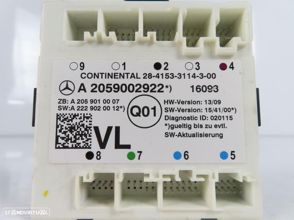 MODULO PORTA Esquerdo/Frente Usado / Original MERCEDES-BENZ C-CLASS (W205)/MERCE... - 2