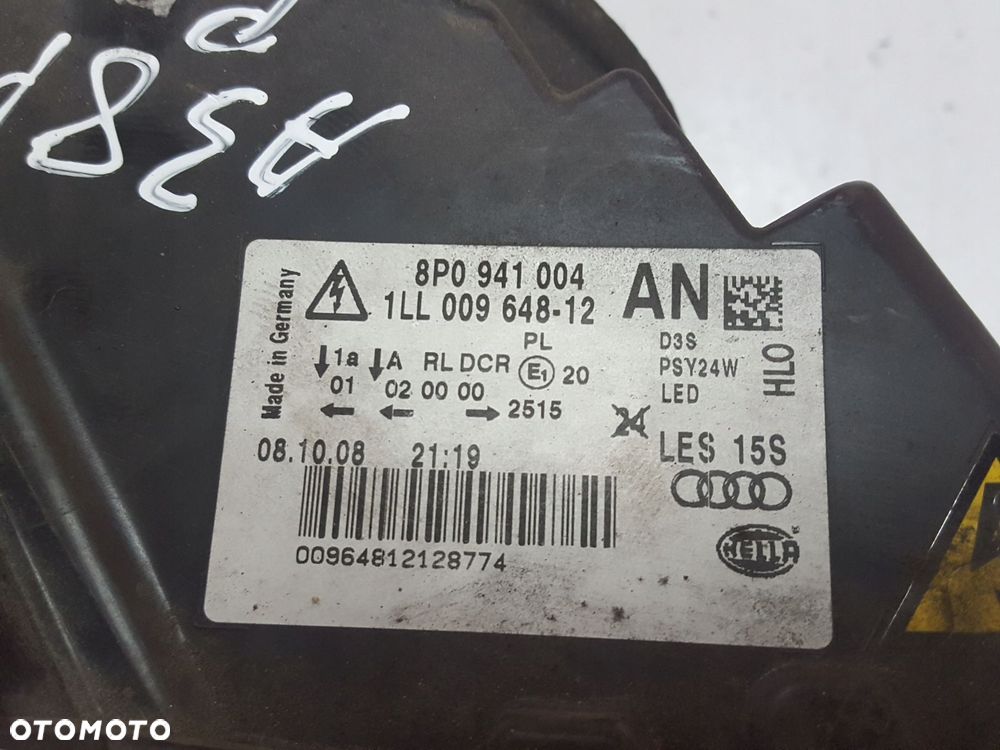 AUDI A3 8P LIFT 08-12r LAMPA XENON PRAWA PRZÓD ANGLIK - 6