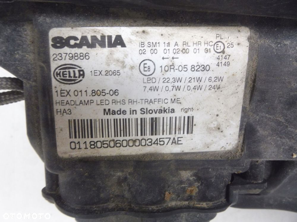 reflektor lampa full led prawy scania r s - 3