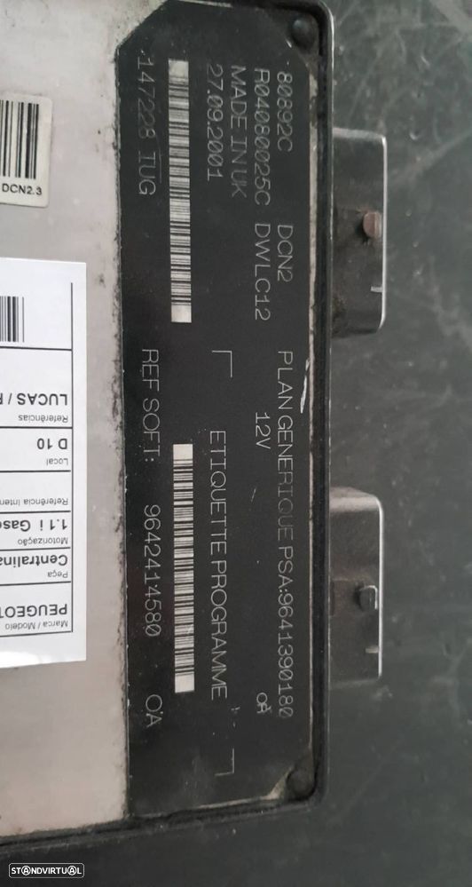 Centralina / Modulo Motor Peugeot 206 Hatchback (2A/C) - 2