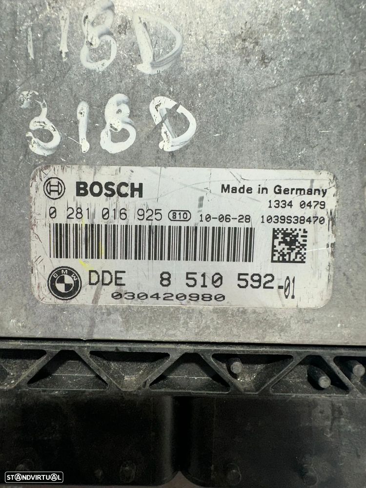 .CENTRALINA ECU MOTOR BMW E90 16V 177CV N47D20A 80966762 0281016925 DDE851059201 DDE8510592 8510592 030420980 SERIE 3 E90 E91 SERIE 1 E87 E81 118D X1 E84 18D N47D20A - 7
