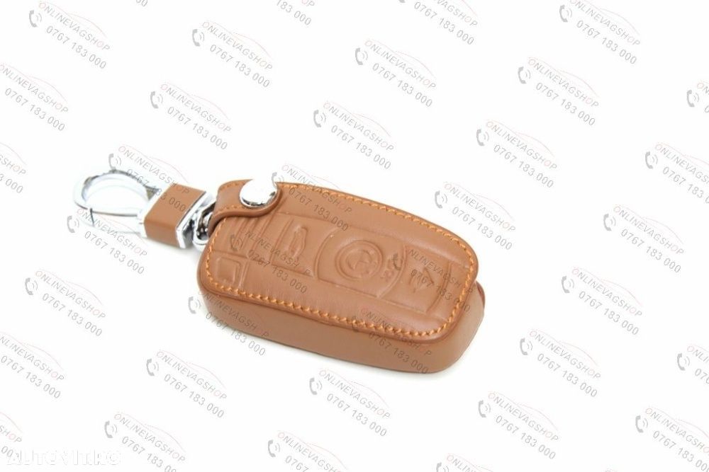 Husa BMW piele pentru cheie seria 1,3,5,6,7, E90 E92 E93 SMART - 4