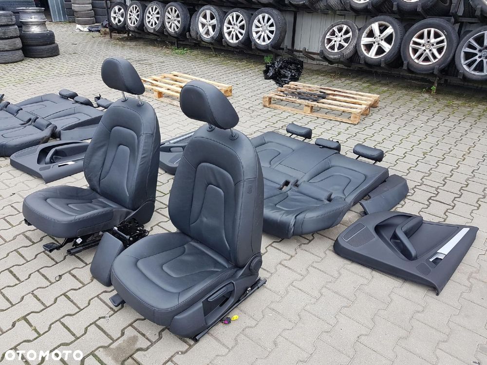 AUDI A4 B8 08-11r SEDAN FOTELE SKÓRZANE KANAPA - 4