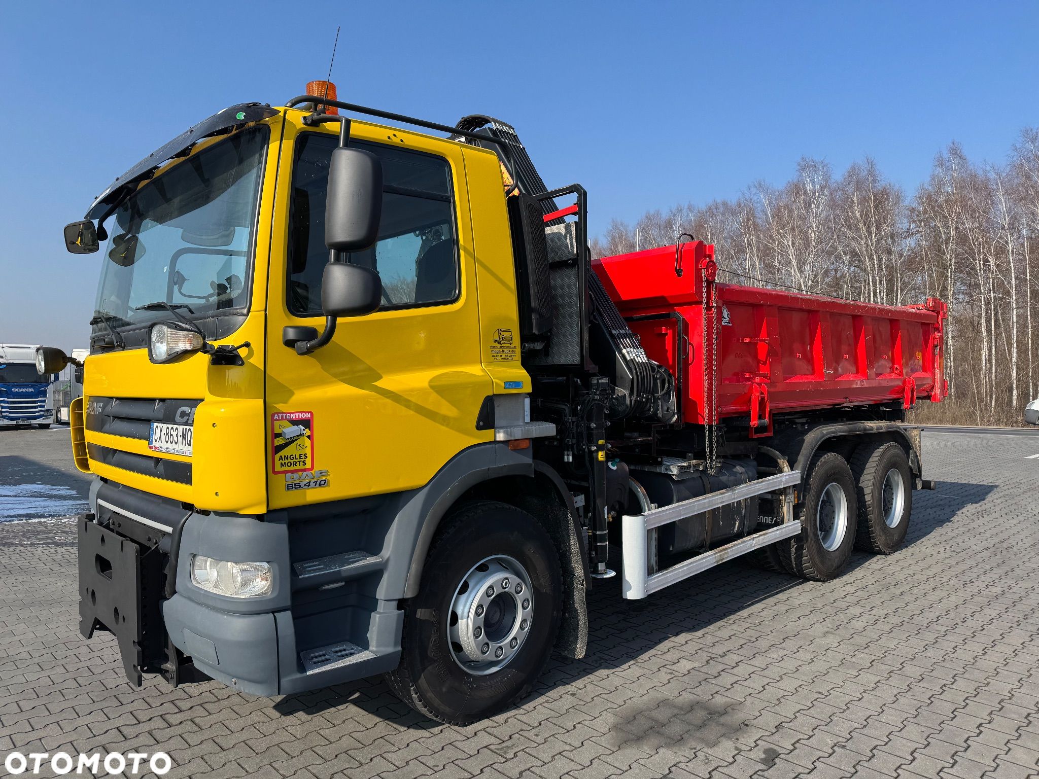 DAF CF 85.410 ATe 6x4 DŻWIG HDS HYDROBURTA OPONY-90% - 1