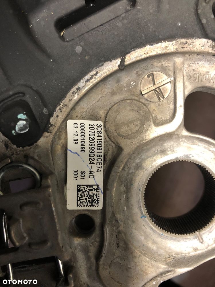 Kierownica multifunkcja skóra z poduszką VW Passat 3C8419091BC - 5