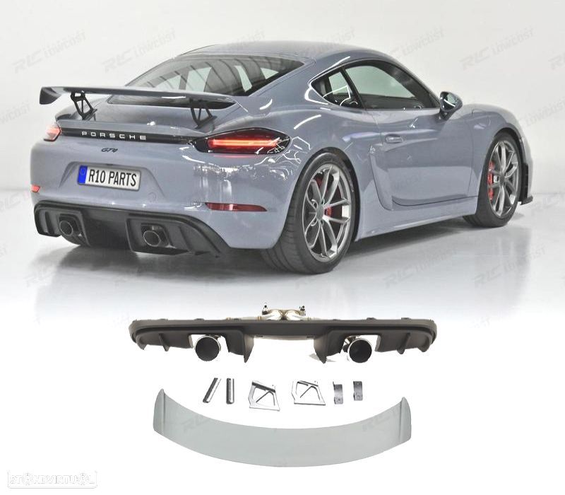 KIT CARROÇARIA PORSCHE CAYMAN 718 17-23 LOOK GT4 - 7