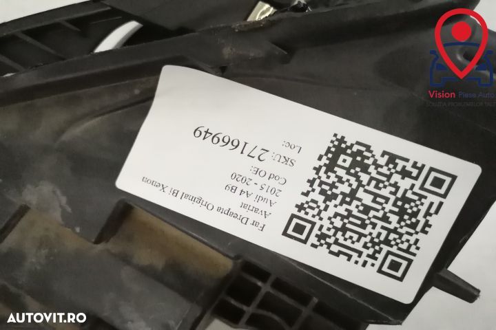 Far Dreapta Original Bi Xenon Avariat Audi A4 B9 2015 2016 2017 2018 2 - 8