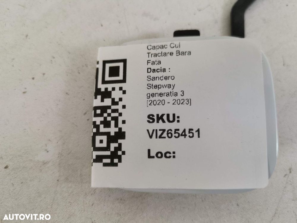 Capac Cui Tractare Bara Fata Dacia  Sandero Stepway generatia 3 2020 2 - 4