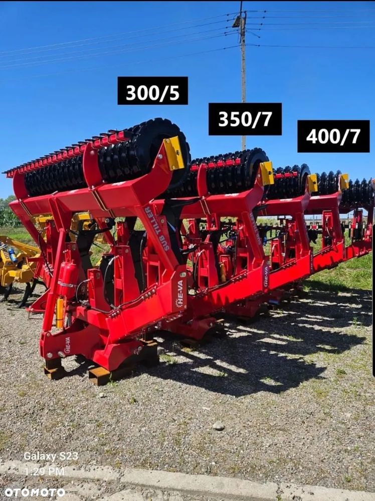 HE-VA SUB-TILLER 350/7 7 łap zębów - 2