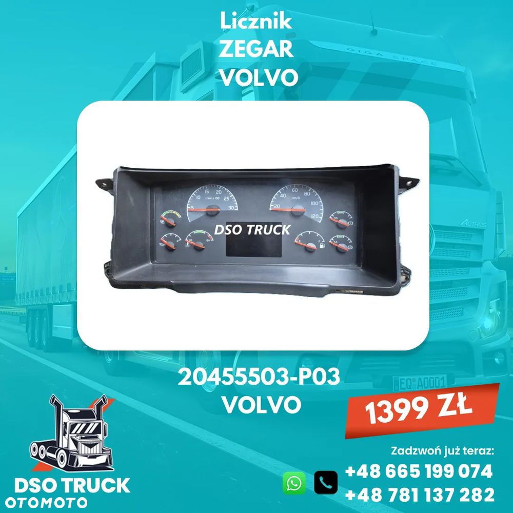 20455503-P03 Licznik ZEGAR VOLVO VDO FH FM - 1