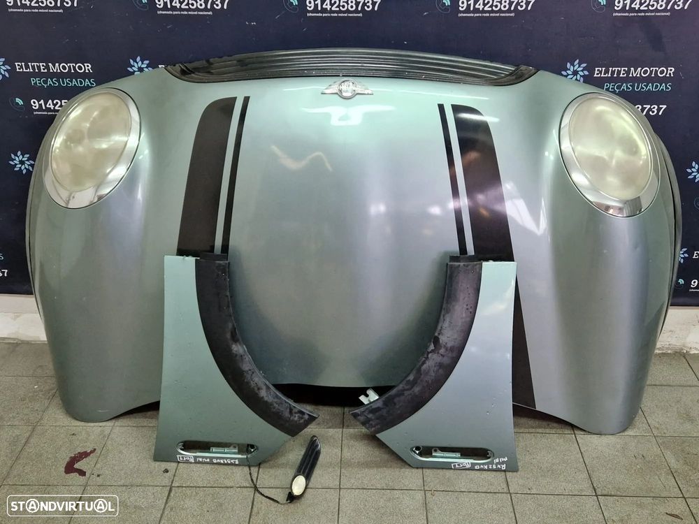 Frente completa usada MINI ONE R50 capot parachoques guardalamas oticas - 5