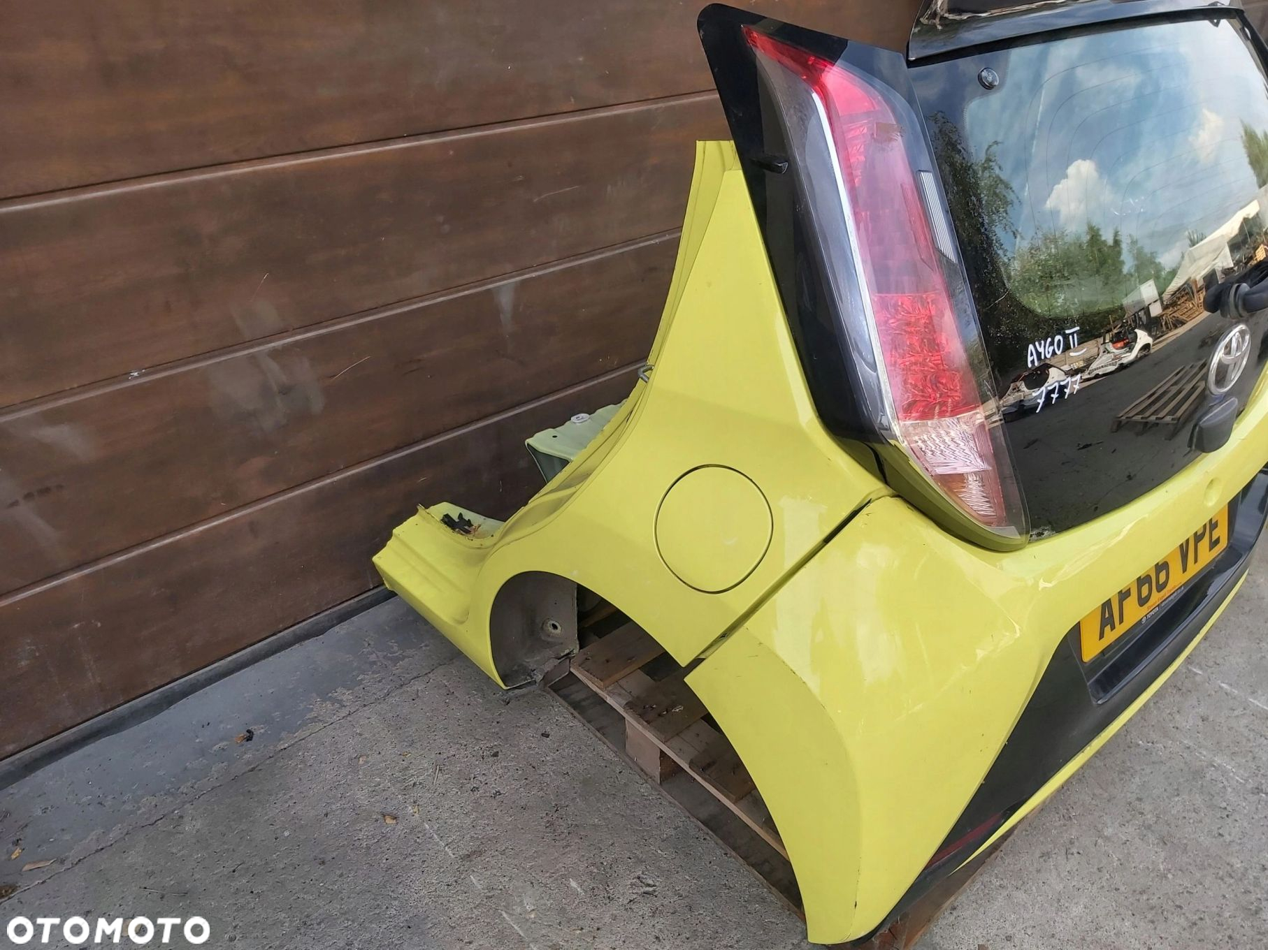 Toyota AYGO II tył kompletny zderzak klapa pas tylny błotnik tył lewy prawy - 4