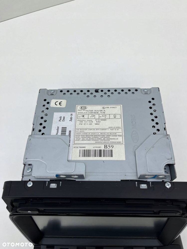 KIA OPTIMA III RADIO EKRAN WYŚWIETLACZ NAWIGACJI EUROPA 96560-4U650CA - 7