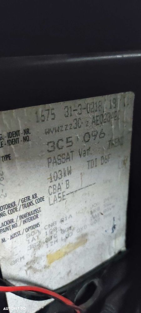 Dezmembrez volkswagen vw passat B6 2009 CBAB cv DSG6 cod vopsea LA5E - 15