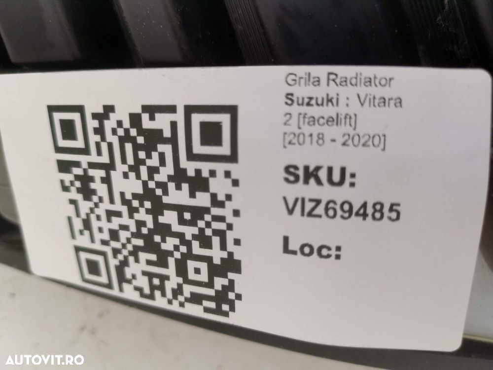 Grila Radiator Suzuki  Vitara 2 [facelift] 2018 2019 2020 Originala In - 8