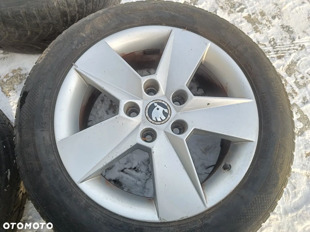 Felgi Aluminiowe 16 Skoda Octavia 3 5x112 ET46 5E0601025H Koła VW Seat Audi 6,5Jx16H2 - 10