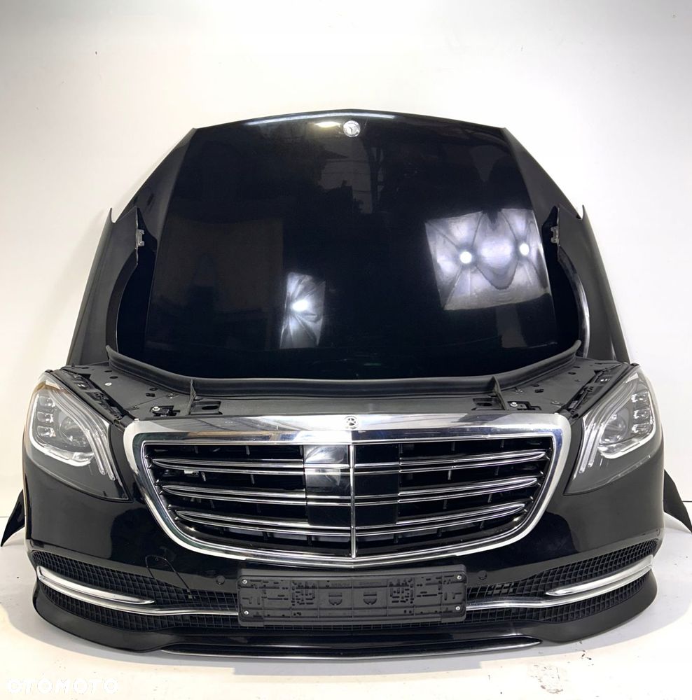 MERCEDES W222 LIFT PRZÓD ZDERZAK PAS LAMPY MASKA CHŁODNICE - 1