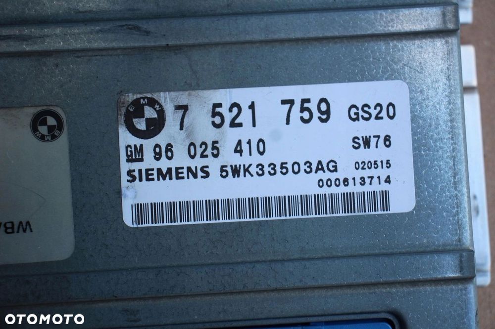 Komputer sterownik skrzyni BMW 3 E46 2.0D 150KM M47 AUTOMAT 7521759 - 2