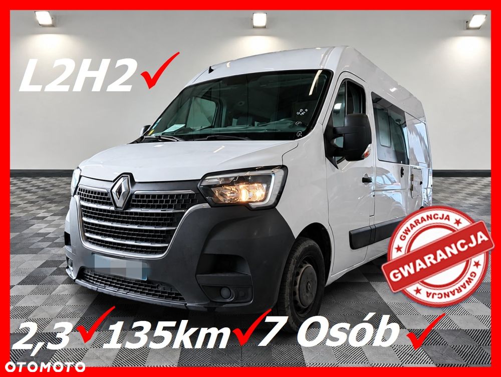 Renault Master L2H2 Doka 7 Osób * Auto Kupione w ASO Renault * Gwarancja  * Wzmocniony DMC 3.5t  *  2,3 135Km * Bardzo oszczędny i dynamiczny silnik * 6-cio Stopniowa Skrzynia Biegów * System Extended Grip *  Lusterko Wide View * Kamera cofania * Parktronik * Minibar * Klimatyzacja* Tempomat * GPS * MP3 * Bluetooth * USB * Hak Holowniczy *