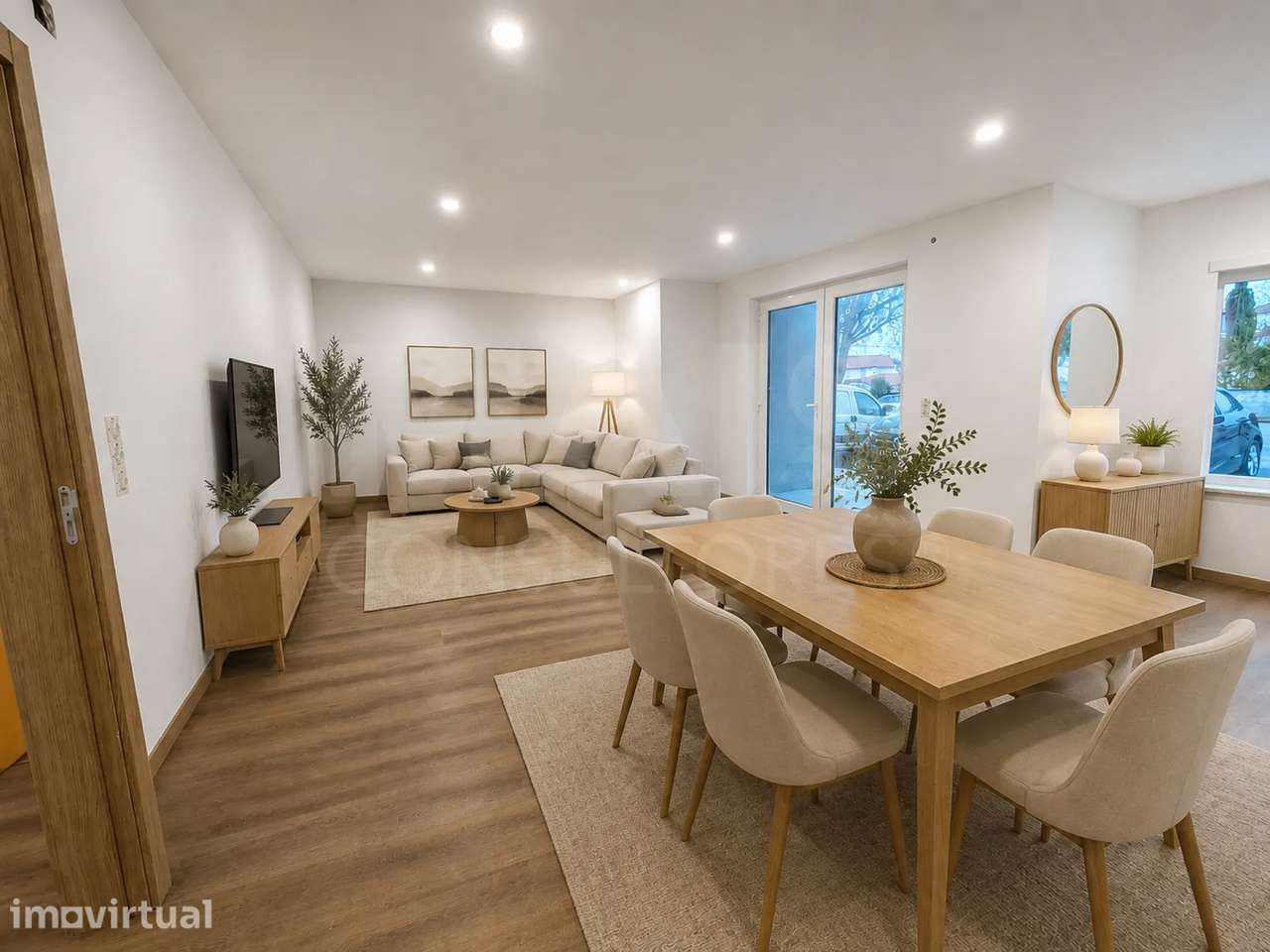 Apartamento T3 luminoso com amplo terraço e garagem e escelente. lo... - Grande imagem: 4/14