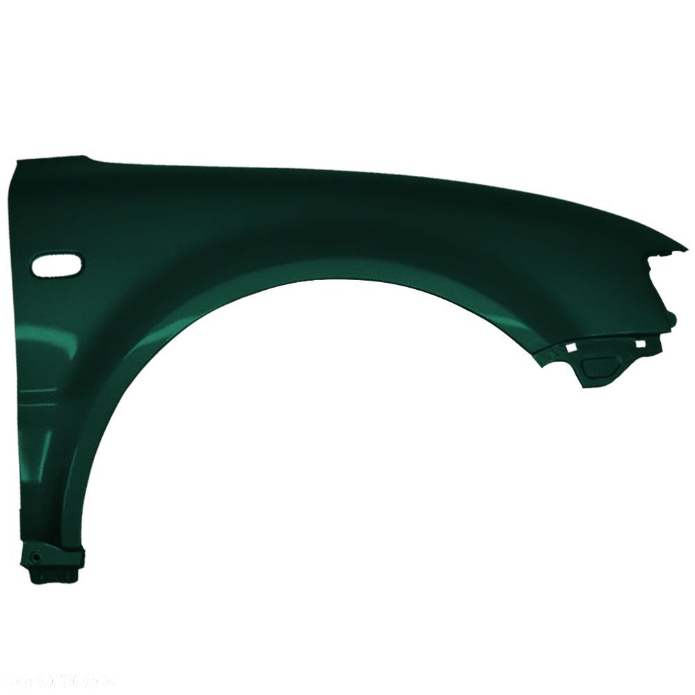 BLU Błotnik VOLKSWAGEN VW PASSAT B5 LC6N prawy zielony 1996-2000 przód RoyalGrün - 2