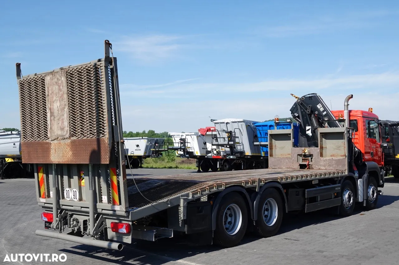 MAN TGS 35.360 / 8x2-4 / REMORCARE + HDS HIAB 166 E-2 / AXIE LIFTATOR / 4 AXI / GAMA HIDRAULICA / TROLIU / ASISTENTA RUTIERA / EURO 5 EEV - 9
