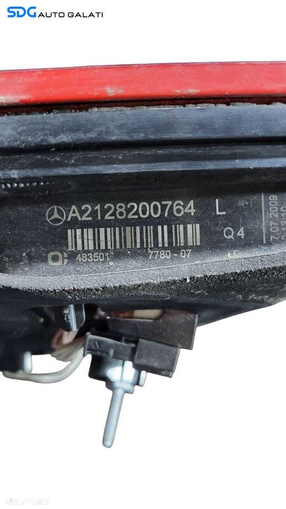 Stop Lampa Tripla Stanga de pe Haion Capota Portbagaj Mercedes Clasa E Class W212 Sedan 2009 - 2012 Cod A046317 A2128200764L [L7619] - 4