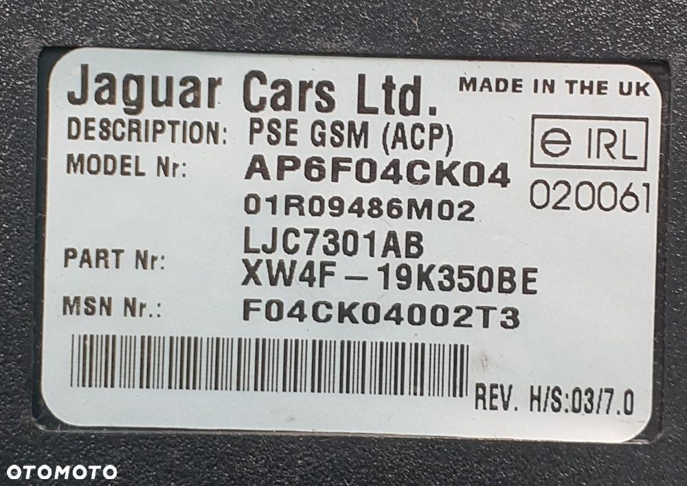 MODUŁ GSM TELEFONU JAGUAR S-TYPE XW4F-19K350-BE - 3