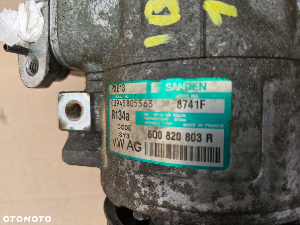 VW Polo Skoda Fabia  Seat Ibiza 1.4 16V kompresor sprężarka klimatyzacji 6Q0820803D 6Q0820803H  6Q0820803RR - 8